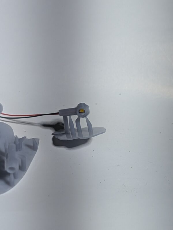HO Scale Adlake Style Locomotive Marker Lamps - with LEDs -  straight pin